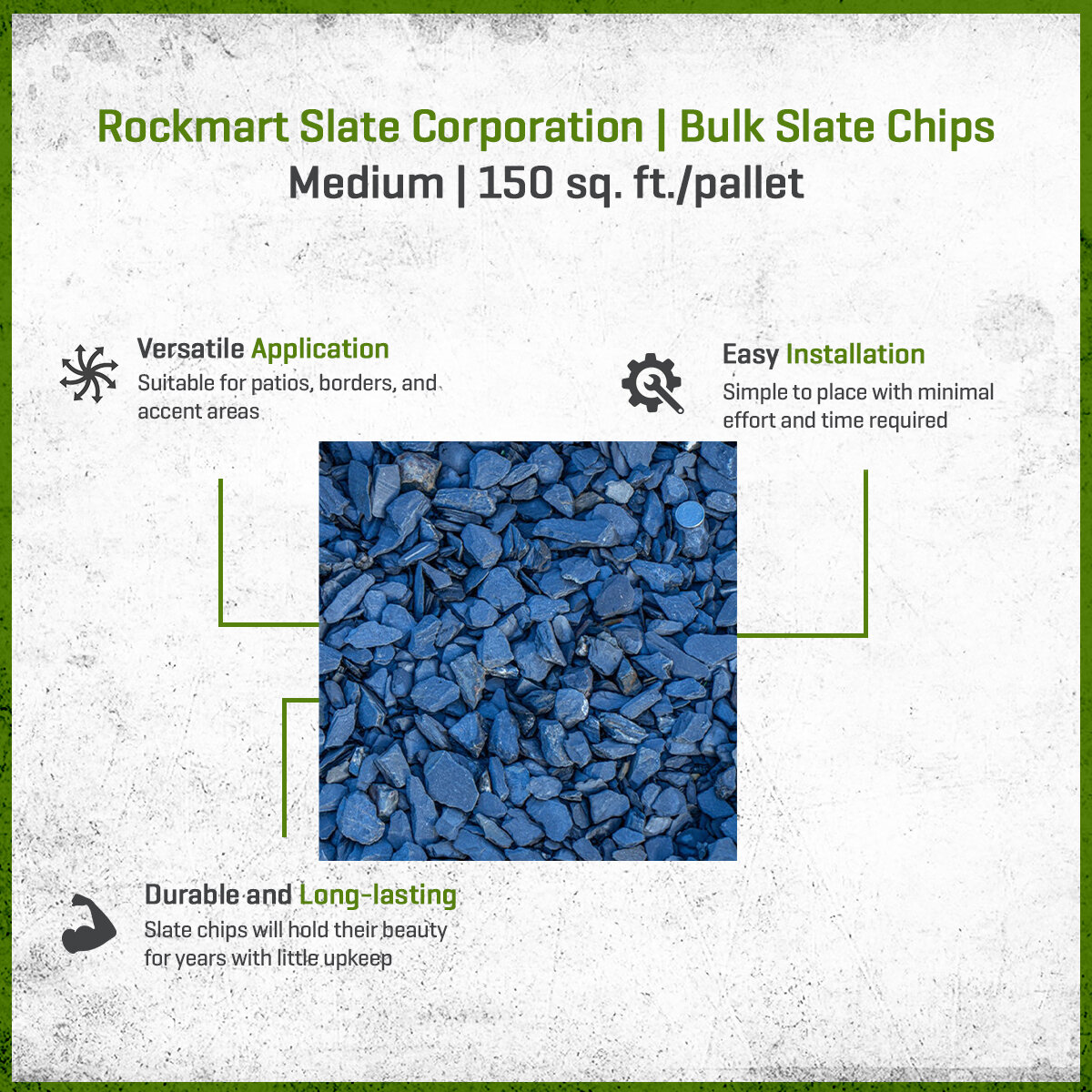 Bulk Slate Chips Medium | SiteOne US