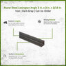 Angle Iron 3 in. x 3 in. x 3/16 in. Cut to Order