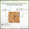 Bulk Red Mortar Sand