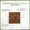Shredded Pine Mulch Bulk (per cu. yd.)