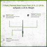 T-Post Painted 6 ft. 1-1/4 lb. w/ Spade