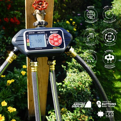 Eden 93412 Digital Water Hose Timer 4 Outlets/Zones