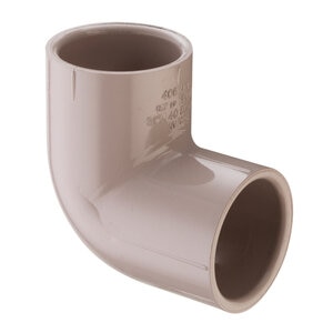 Sch 40 UV Resistant PVC 90 Degree Elbow 3 in. Socket