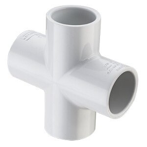 Sch 40 PVC Cross 1-1/2 in. Socket