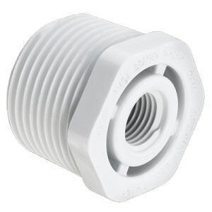 Sch 40 PVC Reducing Bushing 1-1/2 in. x 1-1/4 in. MIPT x FIPT