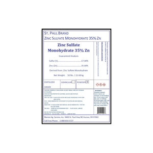 Zinc Sulfate 360 Micronutrient 35.5%Zn 50 lb.