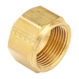 Brass Flare Cap 1/4 in. OD