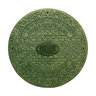 18 in. Structural Foam Solid Green Lid Fits 18 in. N-12 Pipe