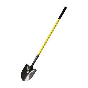 Round Point Shovel Fiberglass Long Handle 48 in.