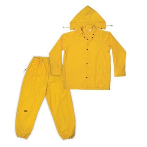Rain Gear 3Pc .18Mm Polyester Yellows Xxl