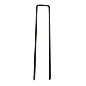 Jute Sod Staple Steel Flat Top 9 Gauge 6 in.