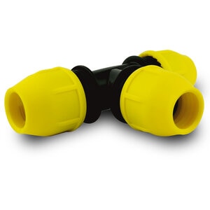 Home-Flex Yellow Poly Pipe Tee 3/4 in. x 3/4 in. x 3/4 in.