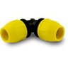 Home-Flex Yellow Poly Pipe 90 Elbow 1 in.