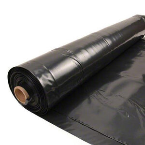 48" x 1 mil x 4000' lc black plastic