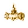 Minneapolis Ball Valve Curb Stop with Drain Lead Free Brass 1 in. FIPT
