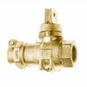 Minneapolis Ball Valve Curb Stop with Drain Lead Free Brass 1 in. FIPT