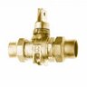 Minneapolis Ball Valve Curb Stop with Drain Lead Free Brass 1 in. FIPT