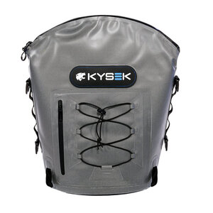 Kysek Backpack Cooler Trekker Gray 24 Cans x 12 oz.