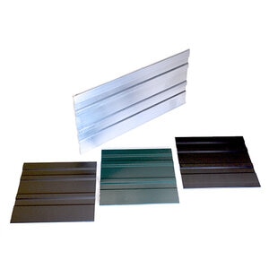 Permaloc CleanLine Aluminum Landscape Edging Black Duraflex 3/16 in. x 5-1/2 in. x 8 ft.