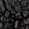 Bagged Polished Pebbles Black 1 - 2 in. (50 lb. Bag)