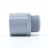 ELECT MALE ADAPTER 1 PVC ELECTRICAL FTNG.,Gray