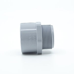 ELECT MALE ADAPTER 1-1/4 PVC ELECTRICAL FTNG.,Gray