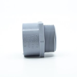 ELECT MALE ADAPTER 1-1/2 PVC ELECTRICAL FTNG.,Gray