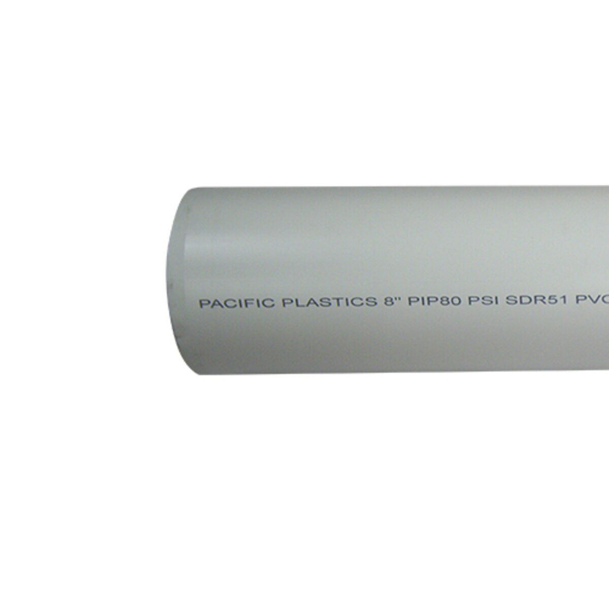 PIP PVC Plastic Irrigation Pipe: 8 in. x 20 ft. Gasket Joint