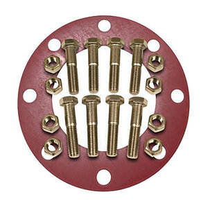 Full Face Flange Gasket 6 in. w/ Stainless Steel Nuts & Bolts
