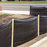 Commercial Silt Fence 1.25 in. stakes with 10 ft. Center 3 ft. x 100 ft. Black