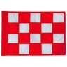 Tube Style Flag 400 Denier Nylon Red & White Checkered 14 in. x 20 in.