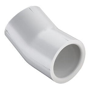Sch 40 PVC 22.5 Degree Elbow Fabricated 6 in. Socket