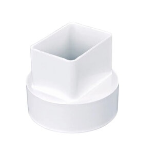 PVC Downspout Adapter 4 in. x 4 in. x 4 in.