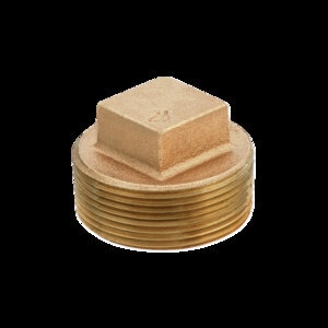 1 in. Brass Plug, Lead Free