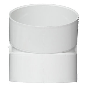 NDS PVC S&D 22-1/2 Deg. HUB x HUB White 4 in.