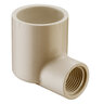 Sch 40 PVC UV Resistant 90 Degree Reducing Elbow 1 in. x 1/2 in. Socket x FIPT