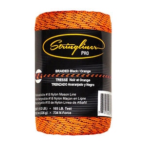 Braided Refill Twine Black/Orange 500 ft.