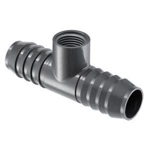 Poly Insert Combination Reducing Tee 1-1/2 in. x 1-1/2 in. x 3/4 in. Insert x Insert x FIPT