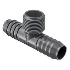 Poly Insert Combination Tee 1-1/2 in. x 1-1/2 in. x 1-1/2 in. Insert x Insert x MIPT