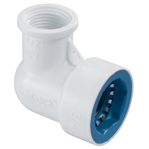 PVC-Lock 90 Degree Reducing Elbow 1 in. x 1/2 in. PVCL x FIPT