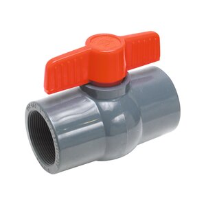 Matco Ball Valve PVC Gray 1 1/2 in. Threaded