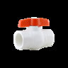 Matco Ball Valve PVC White 3 in. Threaded