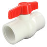 Matco Economy Ball Valve PVC White 1 1/2 in. Threaded