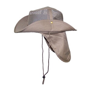 Cloth Aussie Hat w/ Flap Medium