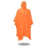 Poncho Orange 10 Mil w/ Attached Hood & Snap Seams