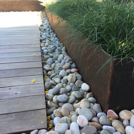 Border Concepts BORCON Line Weathering Steel Landscape Edging 1/8 in. x 4 in. x 10 ft.
