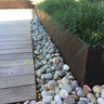 Border Concepts BORCON Line Weathering Steel Landscape Edging 1/8 in. x 4 in. x 10 ft.
