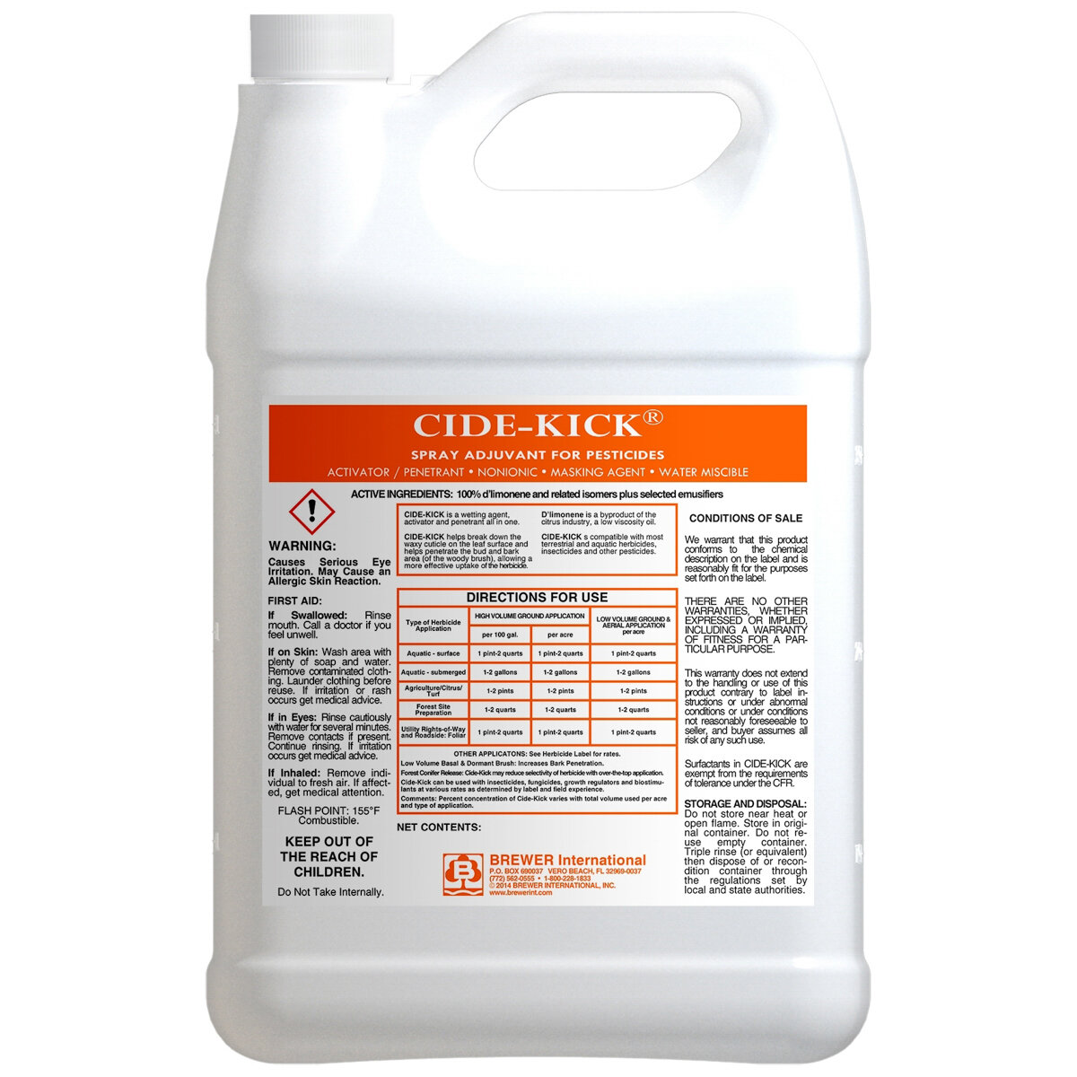 Cide-Kick Aquatic Non-ionic Surfactant Adjuvant 2.5 gal | SiteOne US
