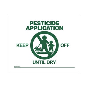 Custom Pesticide Sign - One Sided