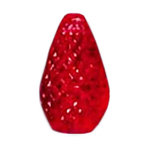 C7 Retro-Fit Faceted Bulb Red 3LED 120V 1W E17 Nickel Base (25 pc./eggcrate)